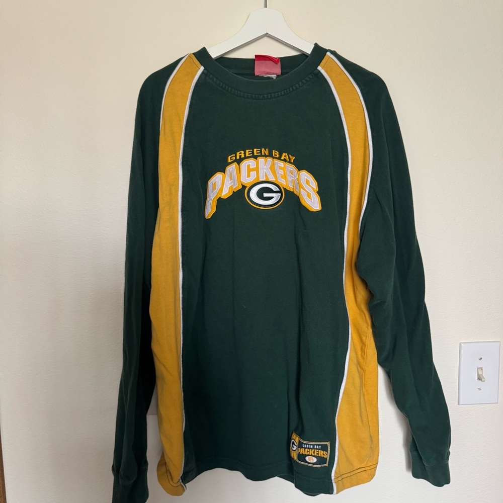 NFL Green Bay Packers Green and Gold Long Sleeve Shirt